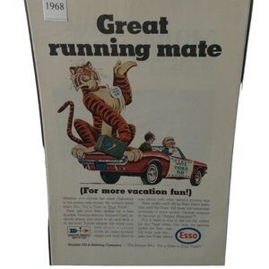 Vintage 1968 Esso Humble Oil & Refining Ad Advertisement